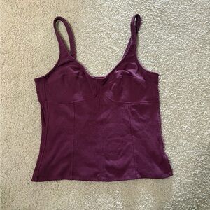Universal Thread Purple Fitted Bustier Tank Top